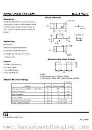 MSL-174DR datasheet pdf Unity Opto Technology