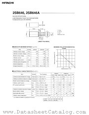 2SB646A datasheet pdf Hitachi Semiconductor