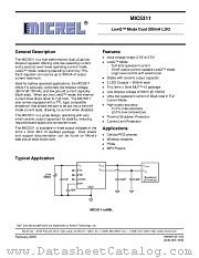 MIC5311 datasheet pdf Micrel Semiconductor