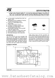 ST777 datasheet pdf ST Microelectronics