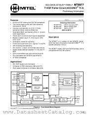 MT8977AC datasheet pdf Mitel Semiconductor
