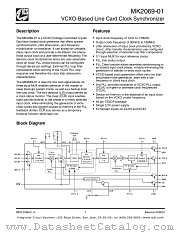 MK2069-01GITR datasheet pdf Integrated Circuit Systems