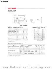 2SC2298 datasheet pdf Hitachi Semiconductor