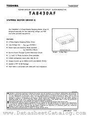 TA8430 datasheet pdf TOSHIBA