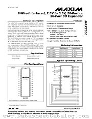MAX7300AAX datasheet pdf MAXIM - Dallas Semiconductor