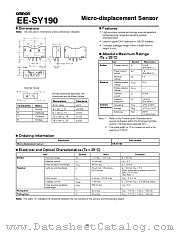 EE-SY190 datasheet pdf Omron