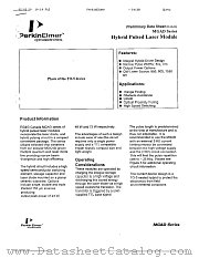 MGAD2S0607 datasheet pdf PerkinElmer Optoelectronics