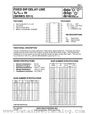 2211-60A datasheet pdf Data Delay Devices Inc