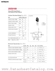 2SD2108 datasheet pdf Hitachi Semiconductor