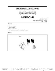 2SK3210 datasheet pdf Hitachi Semiconductor