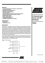 T0816M-TCQG datasheet pdf Atmel