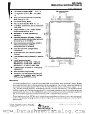 MSP430P337PJM datasheet pdf Texas Instruments