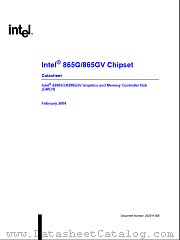 865GV datasheet pdf Intel