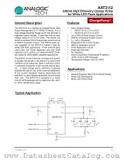 AAT3112IVN-5.0-T1 datasheet pdf ANALOGIC TECH