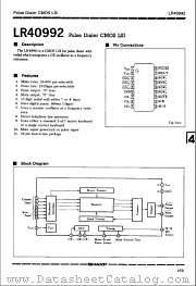 LR40992 datasheet pdf SHARP