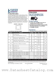 CGA-3318 datasheet pdf Stanford Microdevices