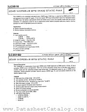 LC3516 datasheet pdf SANYO