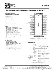 ICS94201 datasheet pdf Integrated Circuit Systems