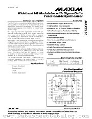 MAX2150ETI datasheet pdf MAXIM - Dallas Semiconductor