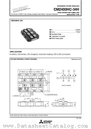 CM2400HC-34H datasheet pdf Mitsubishi Electric Corporation