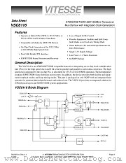 VSC8116 datasheet pdf Vitesse Semiconductor Corporation