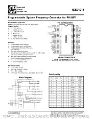 ICS94211 datasheet pdf Integrated Circuit Systems