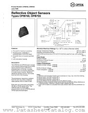 OPB709 datasheet pdf Optek Technology