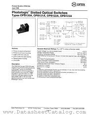 OPB120A datasheet pdf Optek Technology