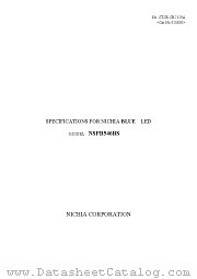 NSPB546BS datasheet pdf NICHIA CORPORATION