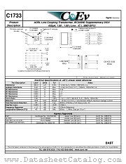 C1733 datasheet pdf CoEv Inc