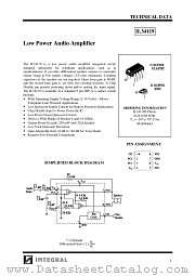 IL34119D datasheet pdf INTEGRAL Semiconductor Devices