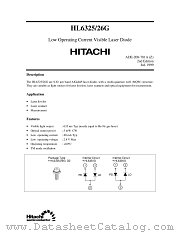 HL6326 datasheet pdf Hitachi Semiconductor