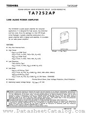 TA7252 datasheet pdf TOSHIBA
