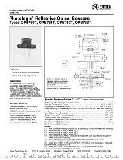 OPB761T datasheet pdf Optek Technology