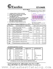 EFA960B datasheet pdf Excelics Semiconductor