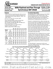 GS8320Z18T-166 datasheet pdf GSI Technology