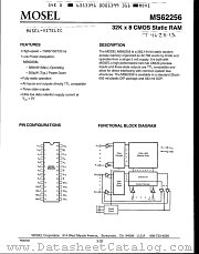 62256L datasheet pdf Mosel Vitelic Corp