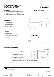 MSL-854UYL datasheet pdf Unity Opto Technology