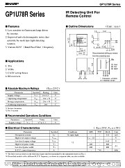 GP1U780R datasheet pdf SHARP