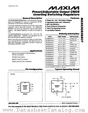 MAX636XMJA datasheet pdf MAXIM - Dallas Semiconductor