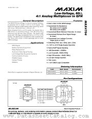 MAX4704EGC datasheet pdf MAXIM - Dallas Semiconductor
