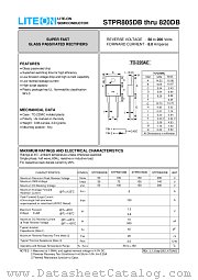 STPR805DB datasheet pdf Lite-On Technology Corporation