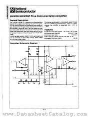 LH0038CD datasheet pdf National Semiconductor