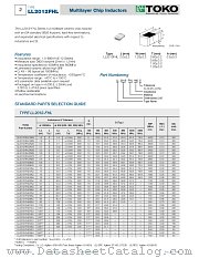 LL2012-FHL1N5S datasheet pdf TOKO