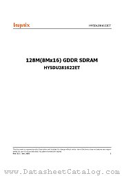 HY5DU281622ET-25 datasheet pdf Hynix Semiconductor