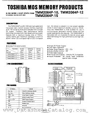 TMM2064P-15 datasheet pdf TOSHIBA