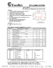 EFA240D-SOT89 datasheet pdf Excelics Semiconductor