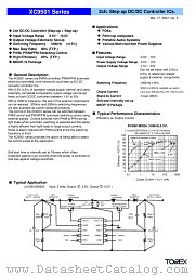 XC9501B092AL datasheet pdf Torex Semiconductor