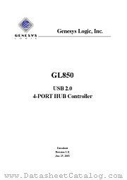 GL850 datasheet pdf Genesys Logic