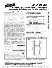 MAX1290ACEI datasheet pdf MAXIM - Dallas Semiconductor